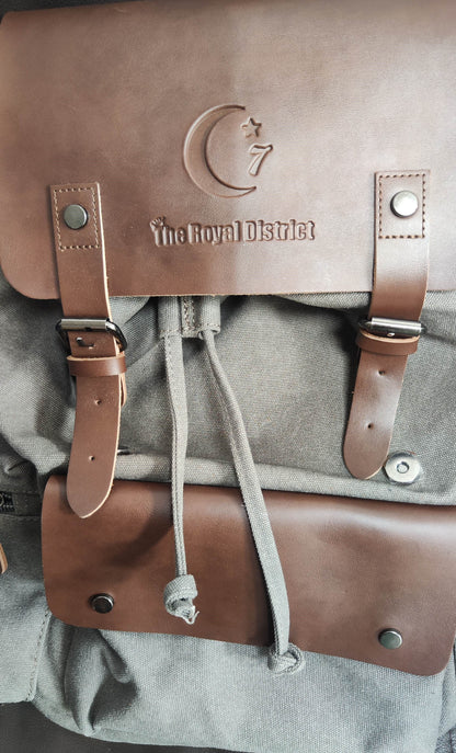 The Royal District Leather Laptop Bag